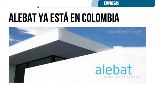 Imagen de la noticia de salud Alebat ya está en Colombia Fotografía que ilustra la noticia de salud de Alebat Education sobre Alebat ya está en Colombia