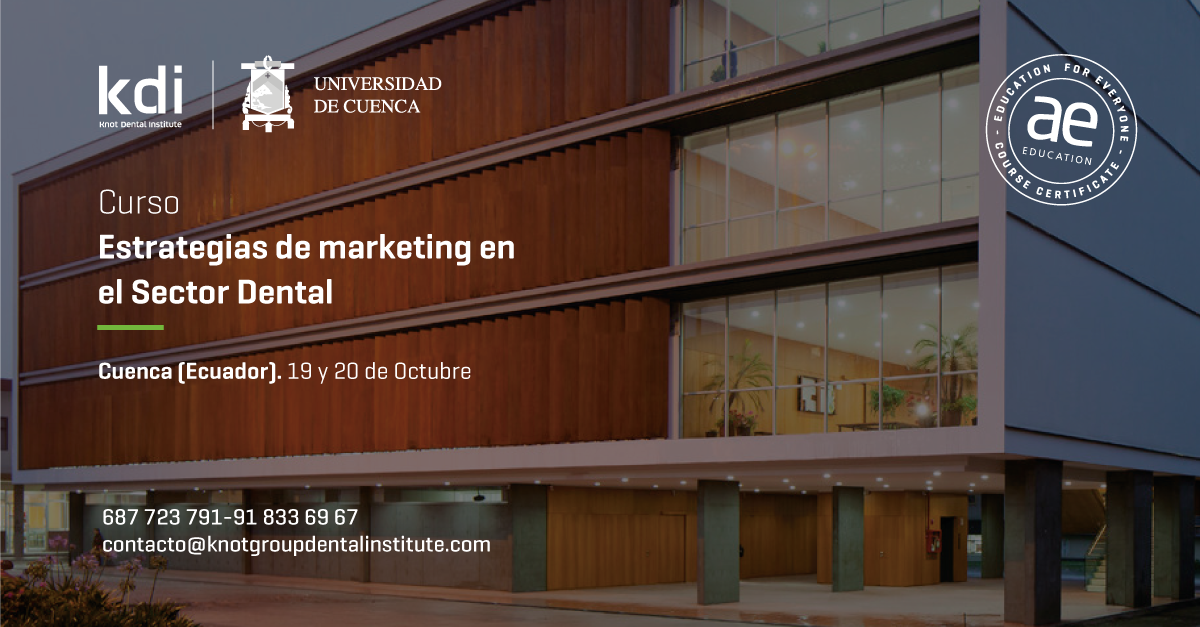 Imagen de la noticia de salud Nuevo Curso Presencial sobre "Estrategias de Marketing en el Sector Dental" en Ecuador Fotografía que ilustra la noticia de salud de Alebat Education sobre Nuevo Curso Presencial sobre "Estrategias de Marketing en el Sector Dental" en Ecuador